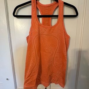 Lululemon Orange Swiftly Tank. Size 6.